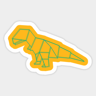 Origami T-rex Sticker